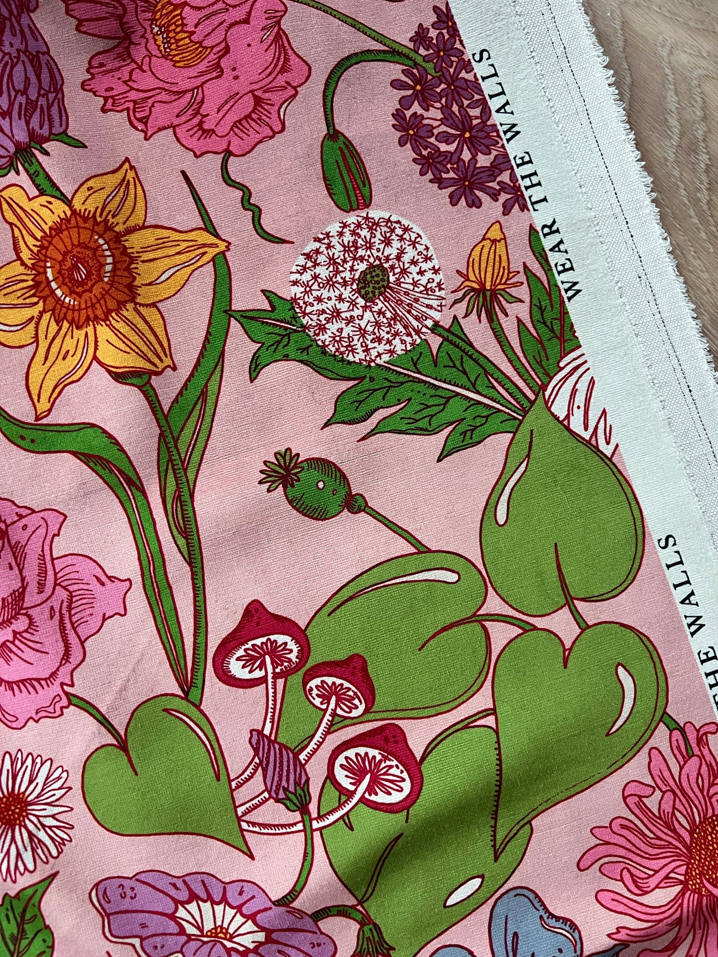 Bloom Fabric - Pink - Wear The Walls