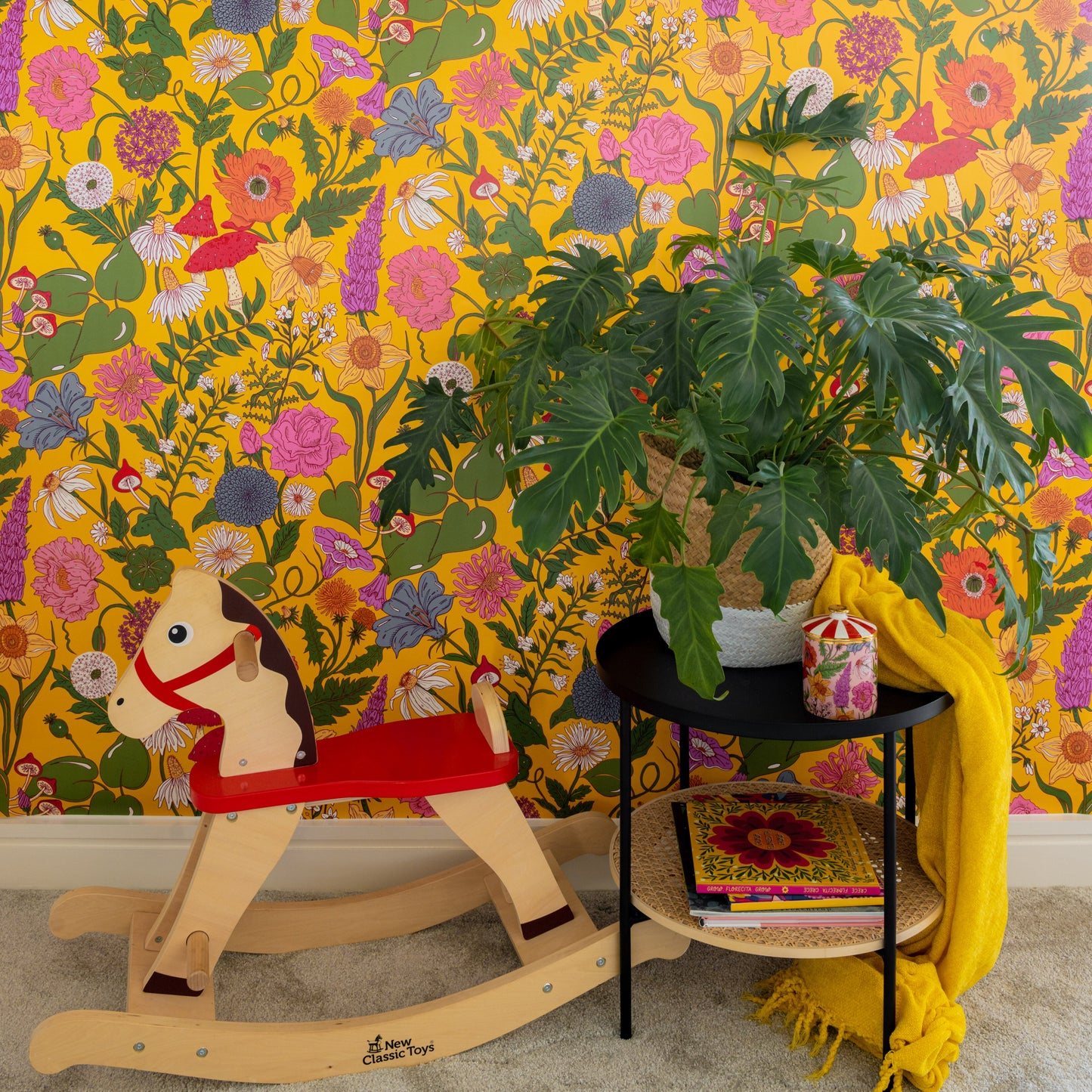Bloom Wallpaper - Yellow - Wear The Walls