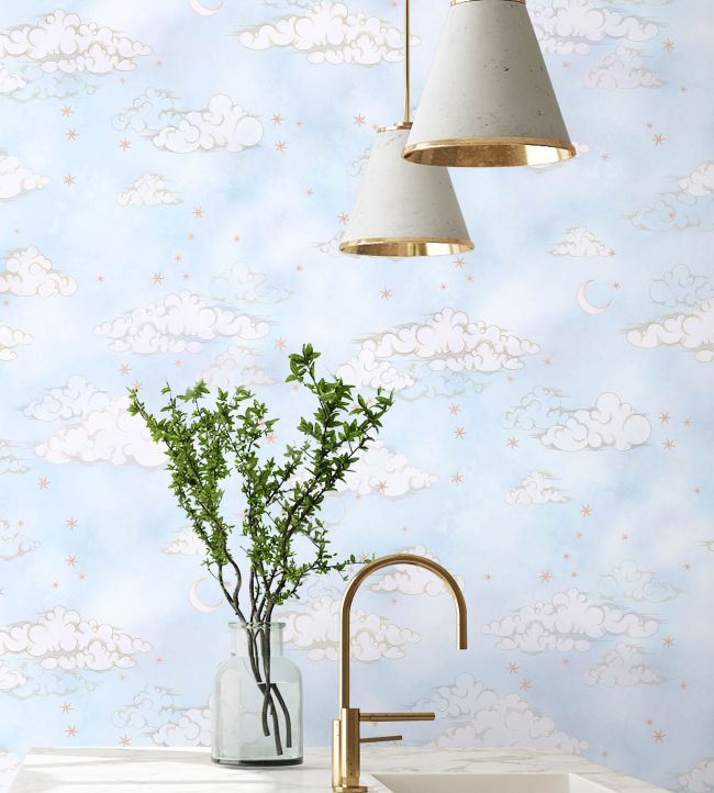 Starry Clouds Wallpaper - Silver - Brand McKenzie