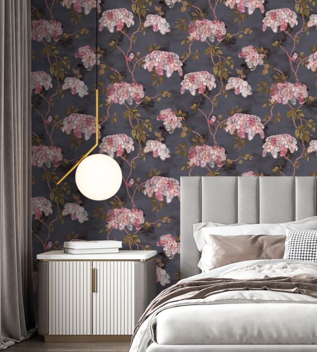 Feather Palm Wallpaper - Gray - Brand McKenzie