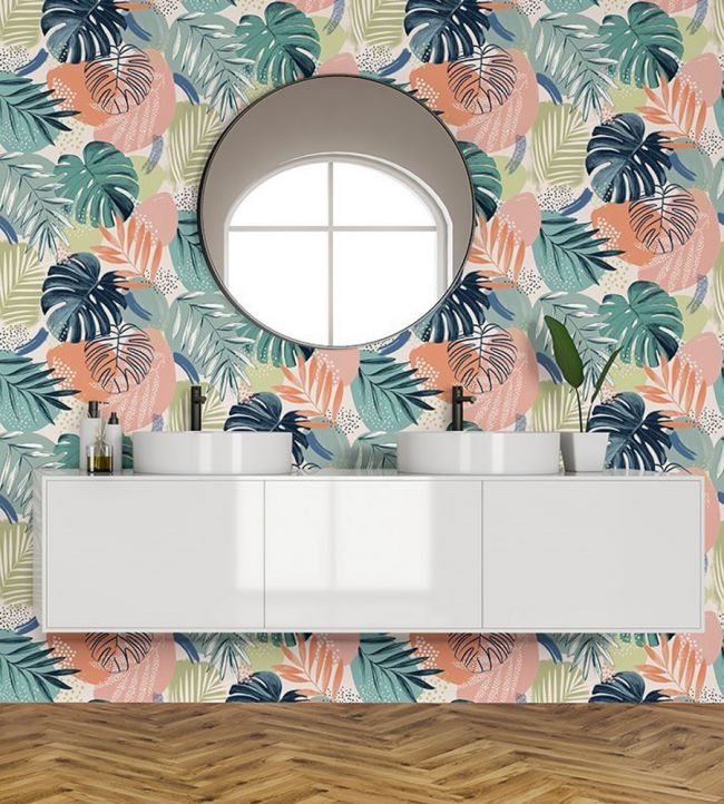 Abstract Jungle Room Wallpaper 2 - Multicolor