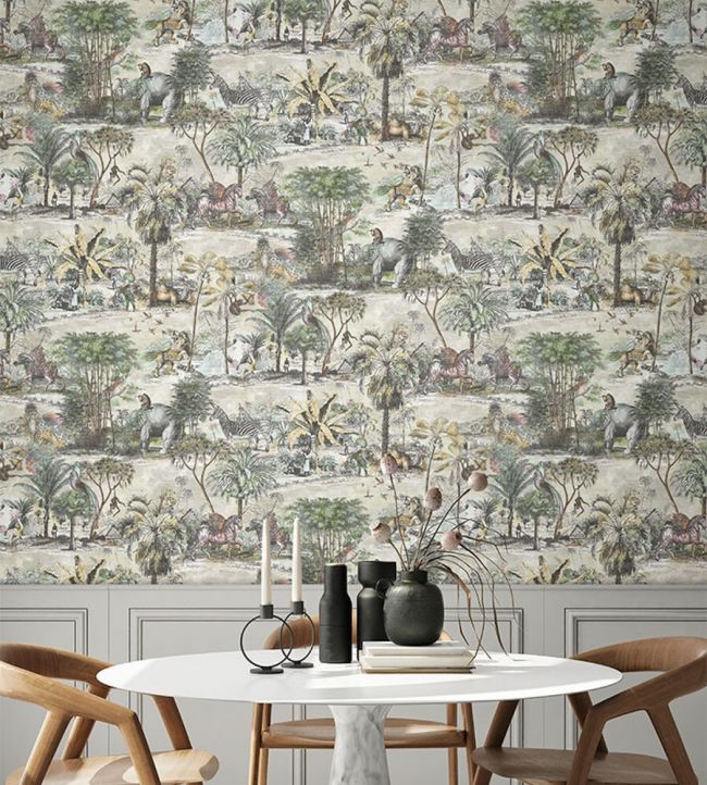 Animal Islands Room Wallpaper 2 - Multicolor