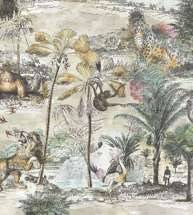 Animal Islands Room Wallpaper 3 - Multicolor