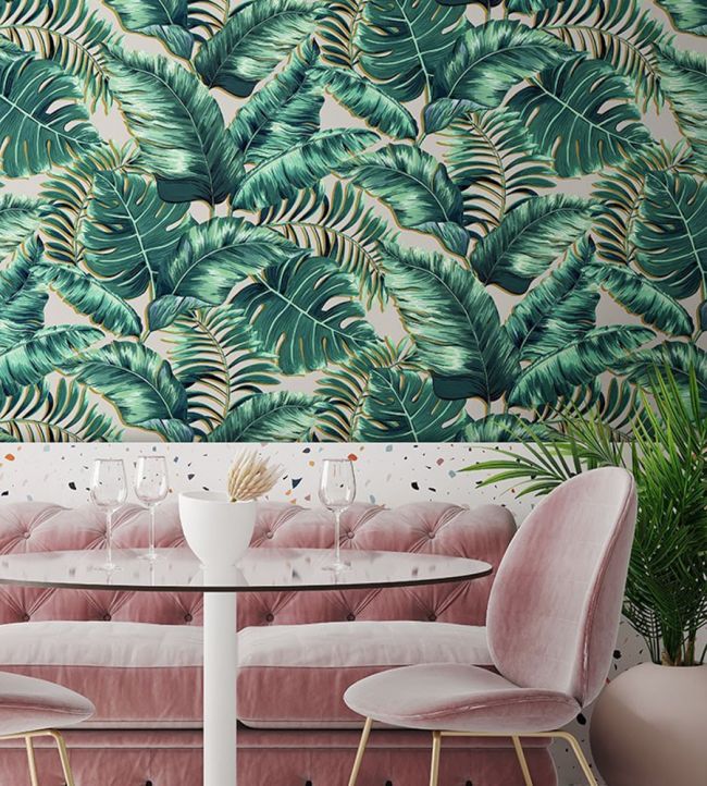 Banana Leaves Max Room Wallpaper 2 - Green