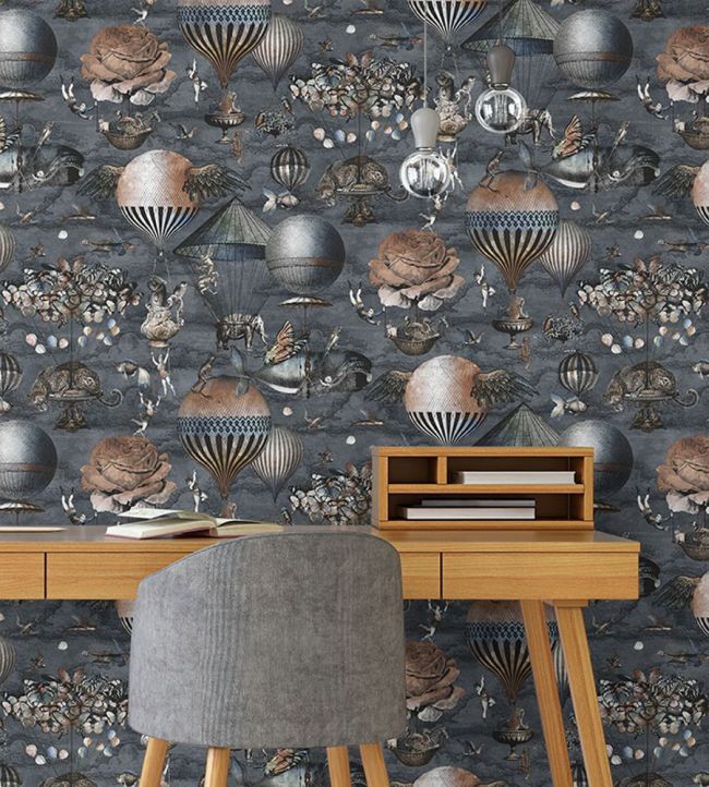 Curious Skies Room Wallpaper 2 - Gray