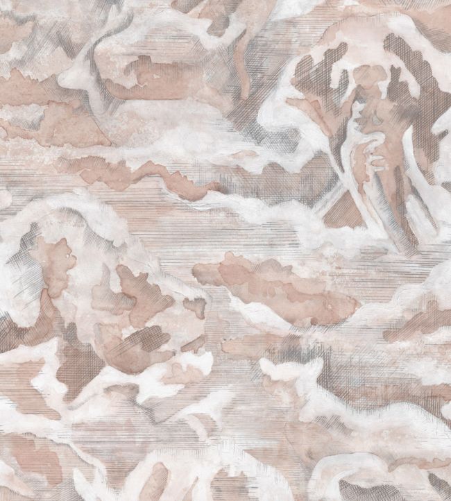 Hidden Clouds Wallpaper - Pink - Brand McKenzie