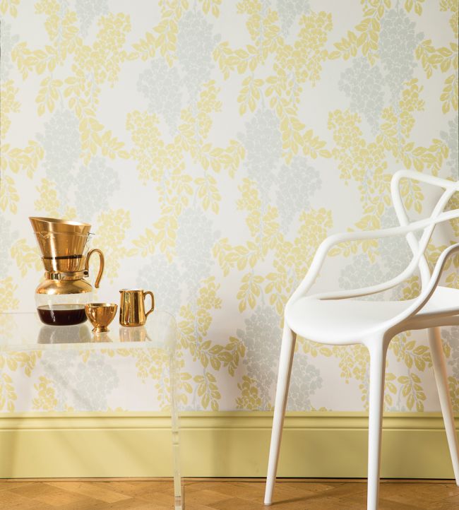 Wisteria Room Wallpaper - Yellow