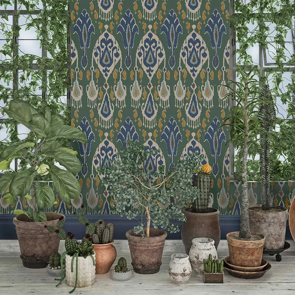 Ikat Bokhara Wallpaper