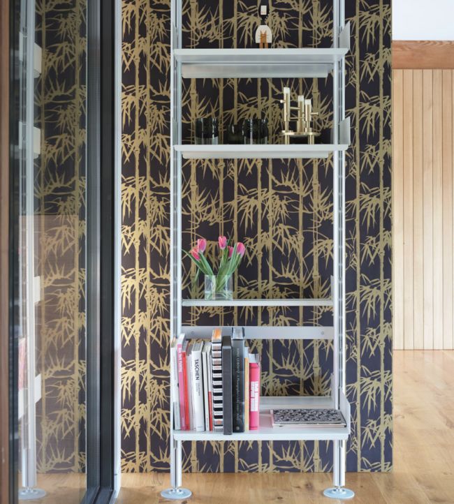 Bamboo Wallpaper - Paean Black - 2162 - Farrow & Ball