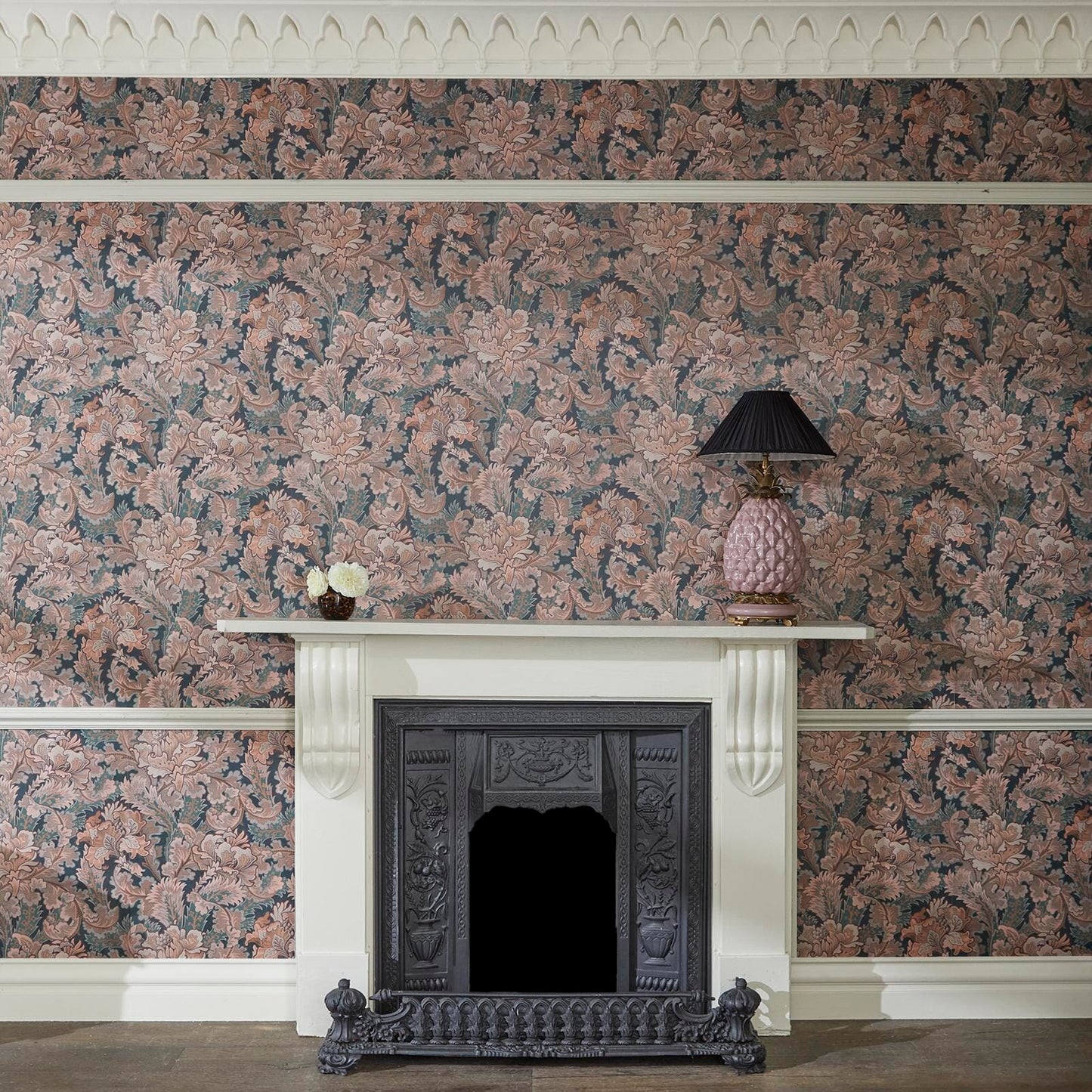 Bathsheba Wallpaper - Dahlia - House of Hackney