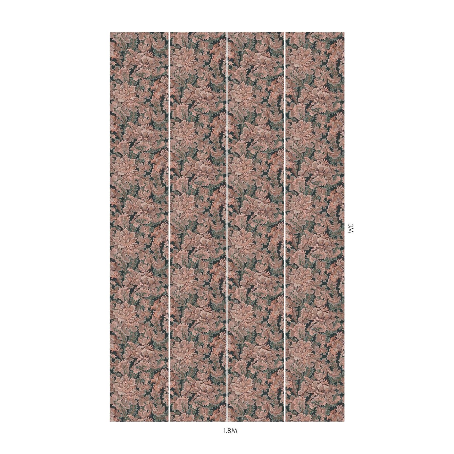 Bathsheba Wallpaper - Dahlia - House of Hackney