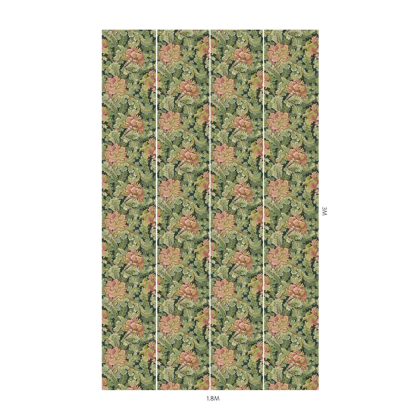 Bathsheba Wallpaper - Verde - House of Hackney
