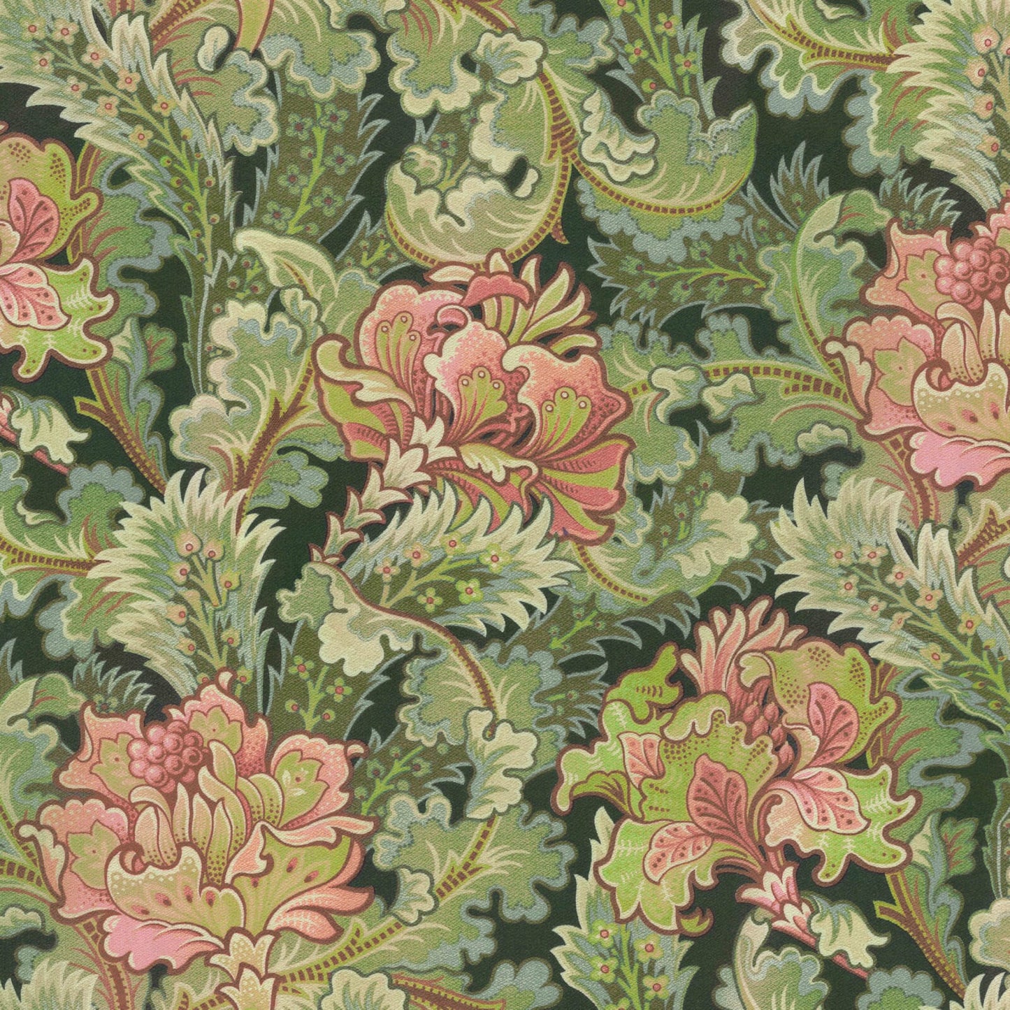 Bathsheba Wallpaper - Verde - House of Hackney