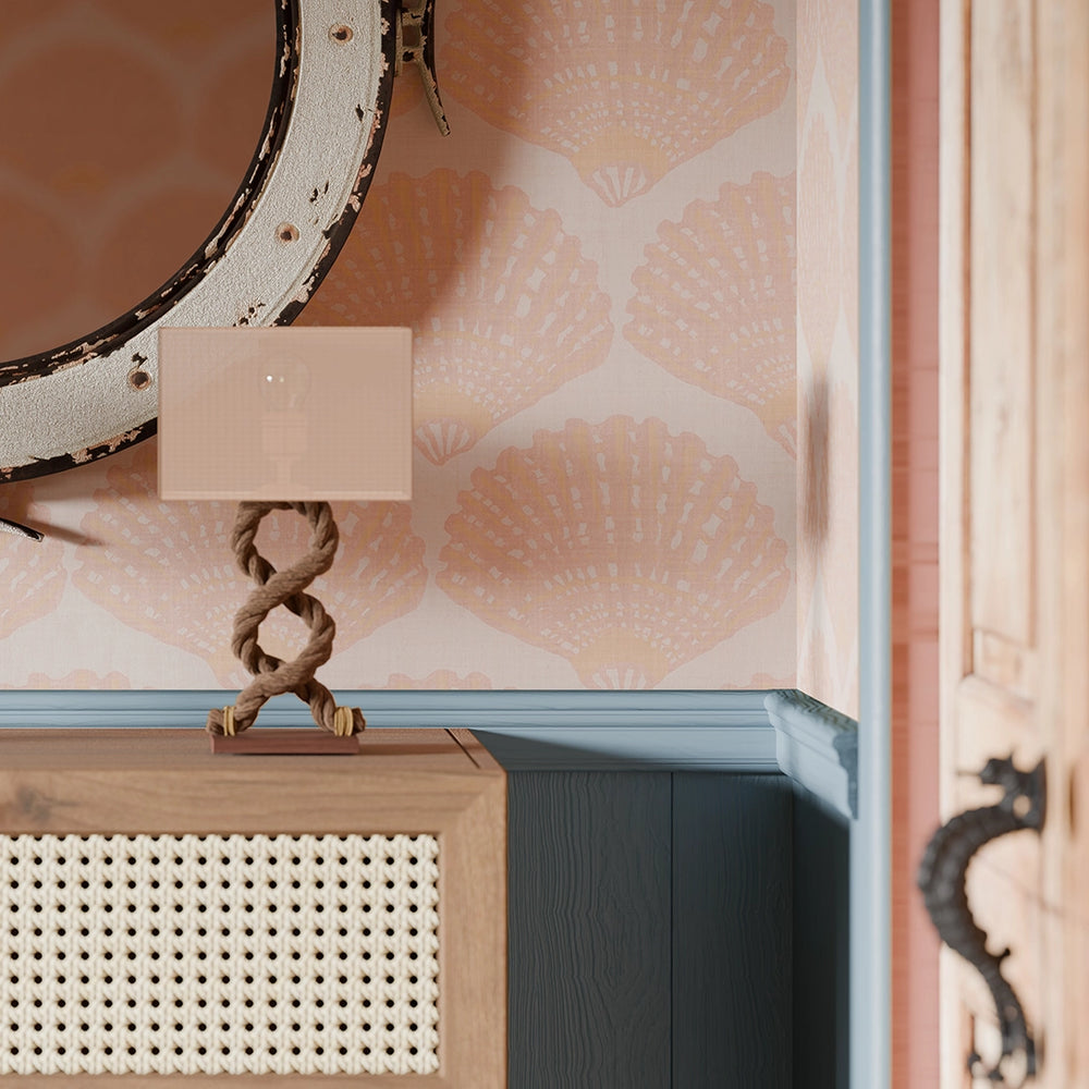 Beachcomber Wallpaper - Lady Coral - Lucie Annabel