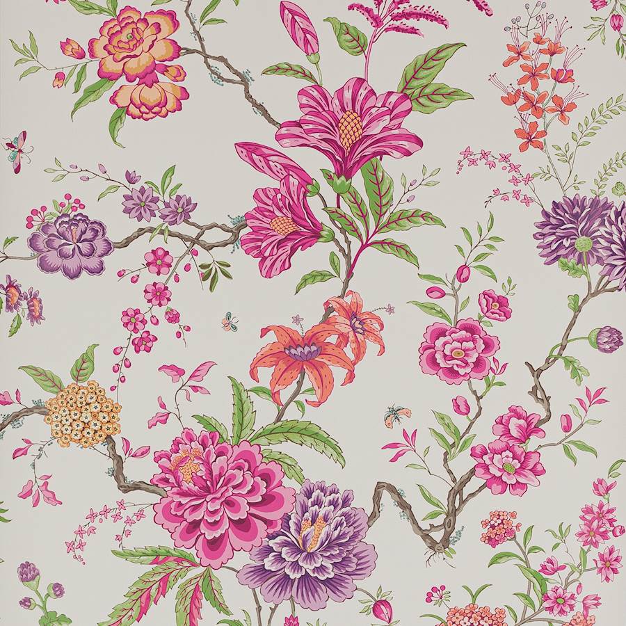 Beauchamp Wallpaper - Rose Persan - 03111-01 - Manuel Canovas