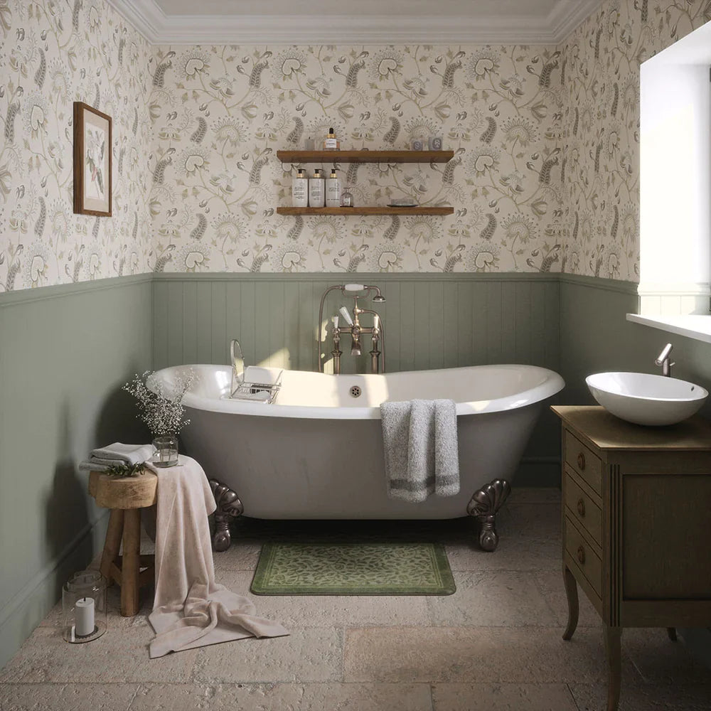Beaumont Wallpaper - Soft Neutrals on Ecru - Lucie Annabel