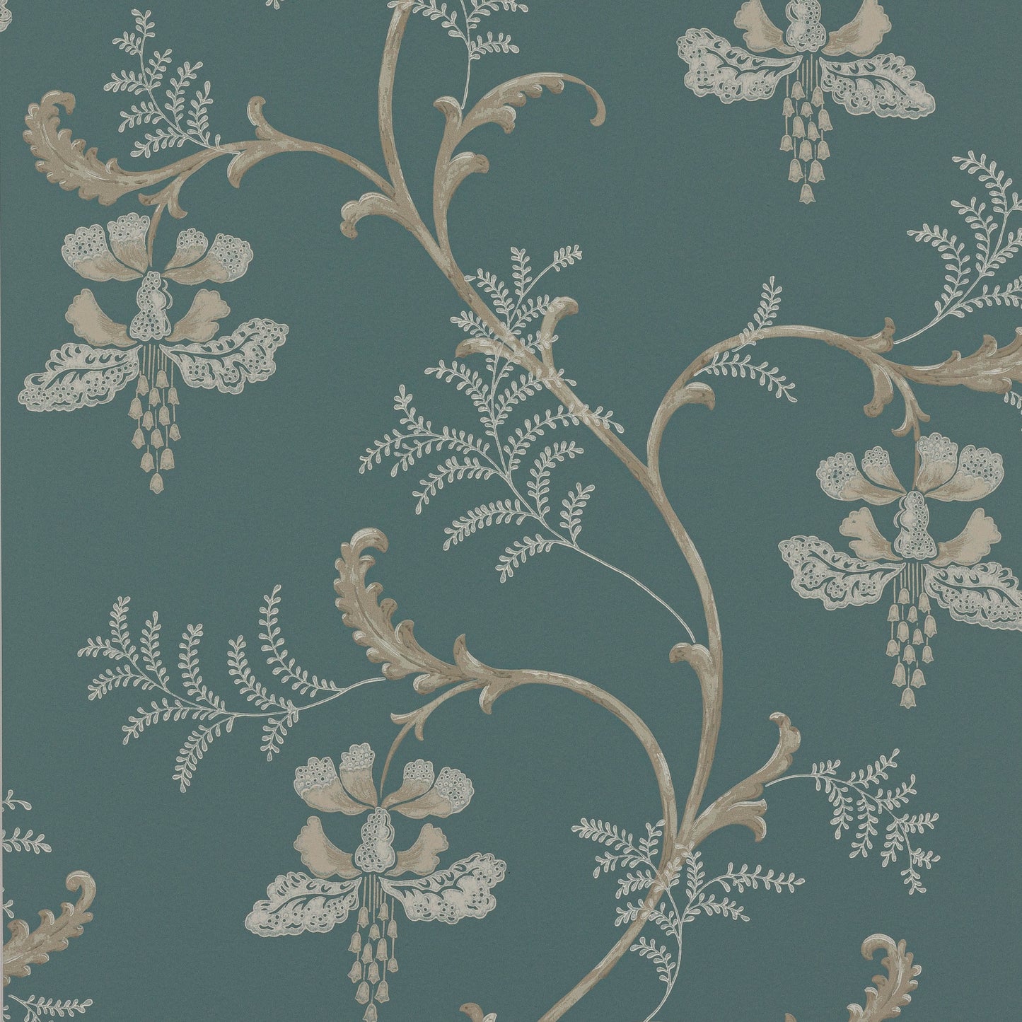 Bellflower Wallpaper - Navy - Colefax & Fowler