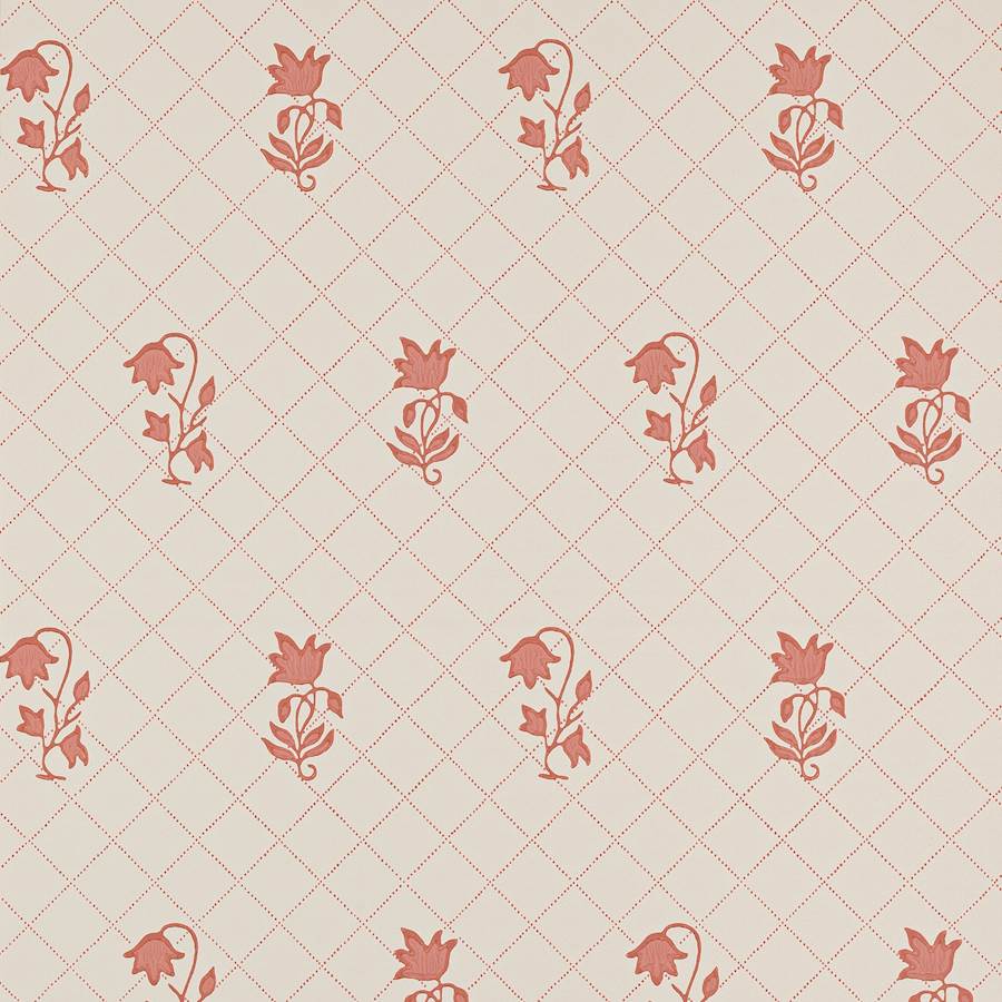 Berkeley Sprig Wallpaper - Red - Colefax & Fowler