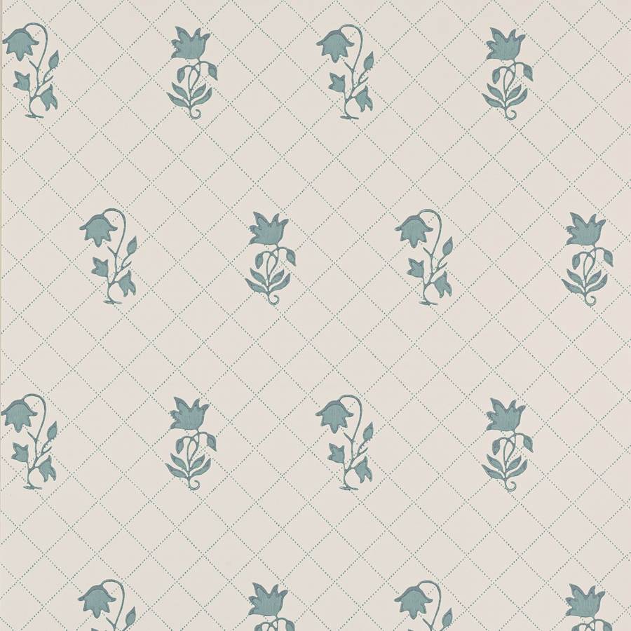 Berkeley Sprig Wallpaper - Teal - Colefax & Fowler