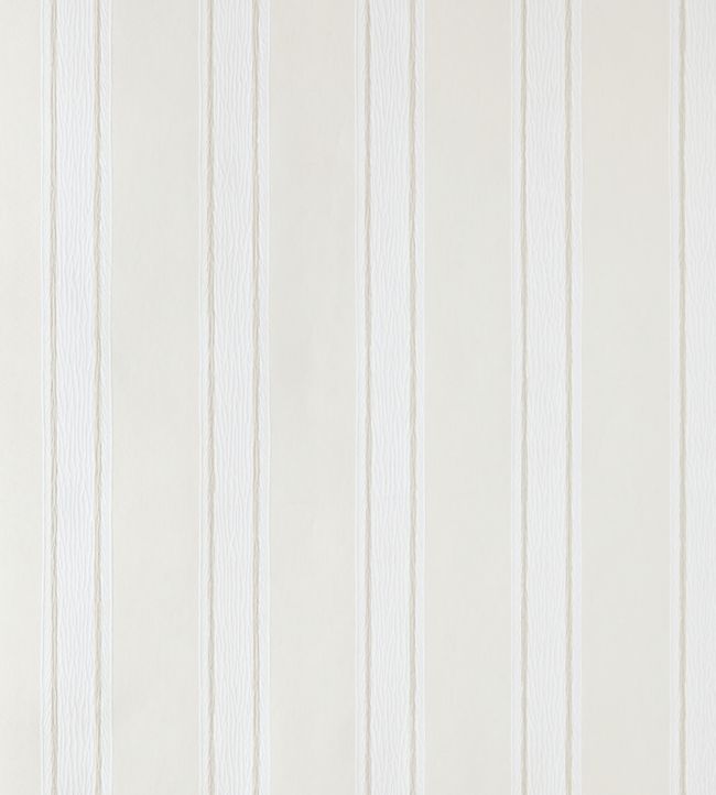 Block Print Stripe Wallpaper - White - 701 - Farrow & Ball