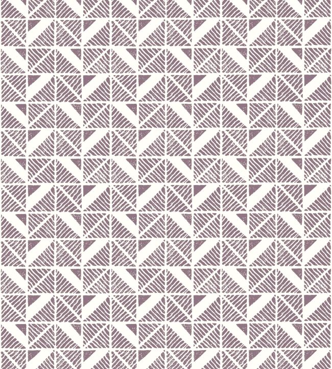 Bloomsbury Square Wallpaper - Plum - AT23116 - Anna French