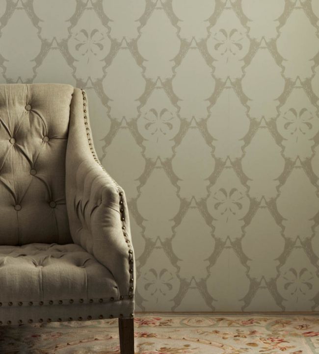 Boxing Hares Wallpaper - Stone - BG0400-102 - Barneby Gates