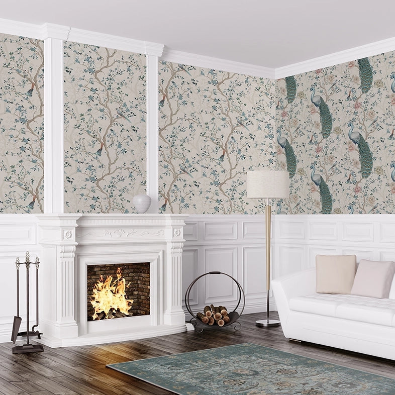 Branches and Birdsong Wallpaper - Vintage Cream - Lucie Annabel