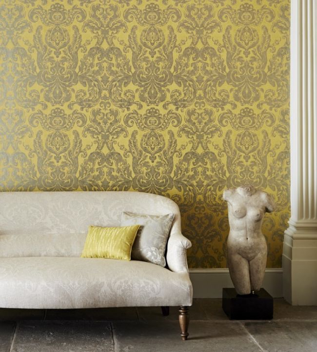 Brocatello Wallpaper - Mimosa - ZCON312116 - Zoffany
