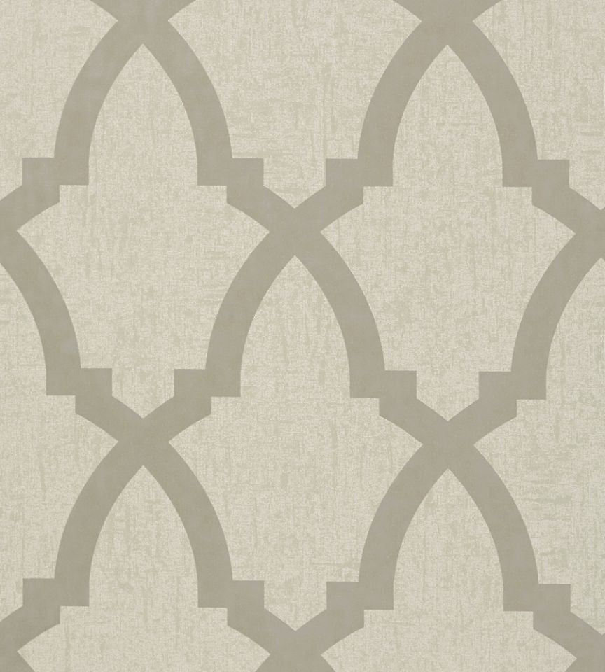 Brock Trellis Wallpaper - Neutral - AT6018 - Anna French