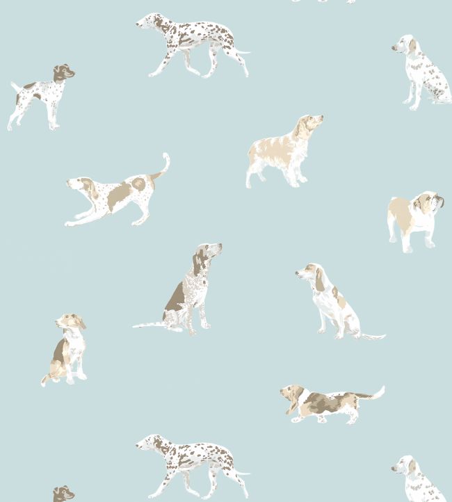Buddy Wallpaper - Robin's Egg - AT24603 - Anna French