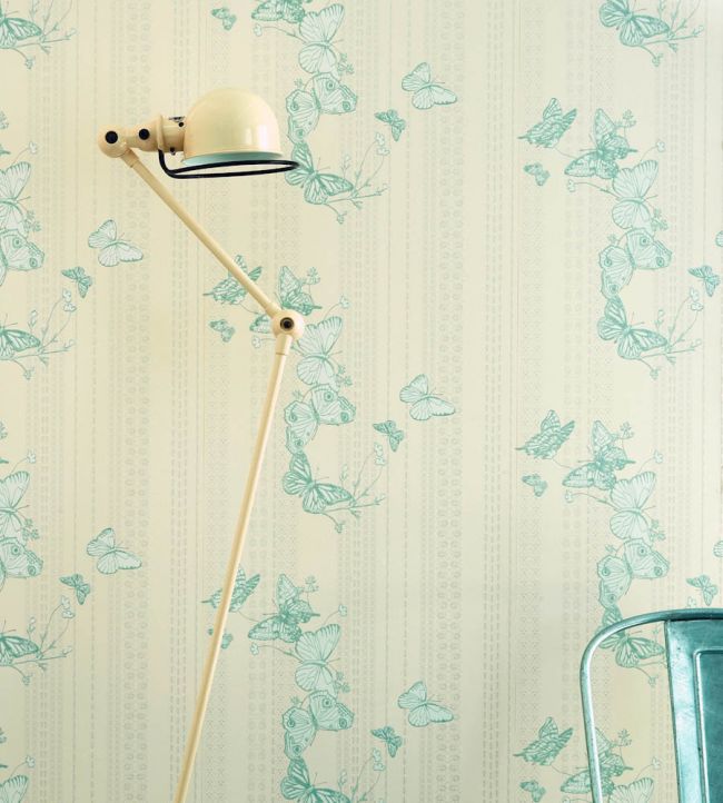Bugs and Butterflies Wallpaper - Ice Blue - BG0100-302 - Barneby Gates