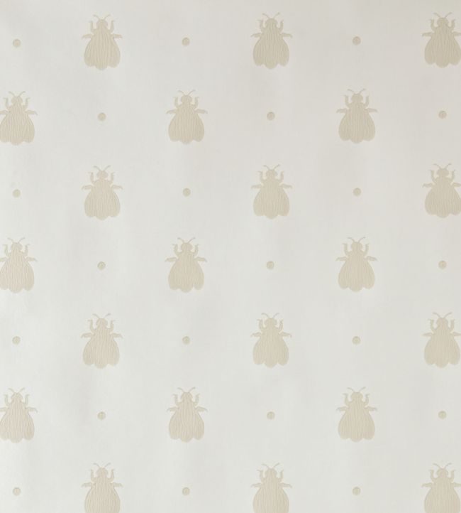 Bumble Bee Wallpaper - White - 509 - Farrow & Ball