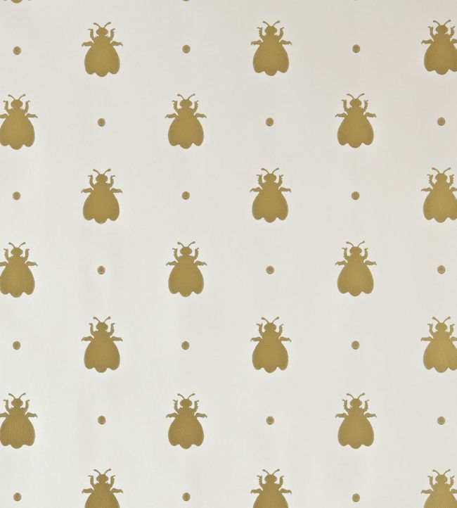 Bumble Bee Wallpaper - White Tie - 507 - Farrow & Ball