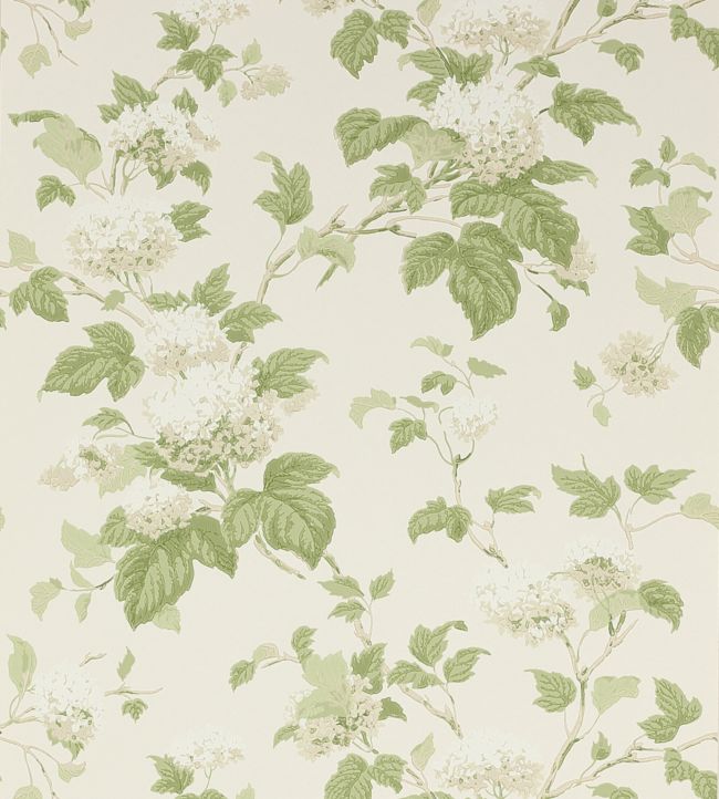 Chantilly Wallpaper - Ivory/Leaf Green - Colefax & Fowler