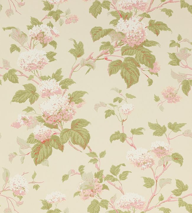 Chantilly Wallpaper - Pink/Green - Colefax & Fowler