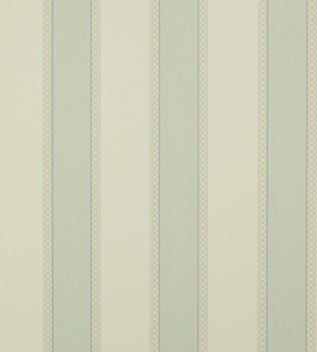 Chartworth Stripe Wallpaper - Old Blue - Colefax & Fowler