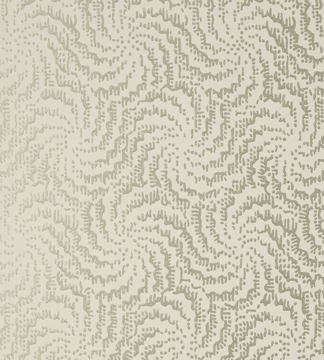 Cirrus Wallpaper - Metallic Pewter on Neutral - AT7938 - Anna French