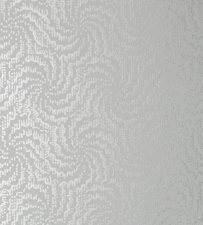 Cirrus Wallpaper - Metallic Silver on Grey - AT7939 - Anna French