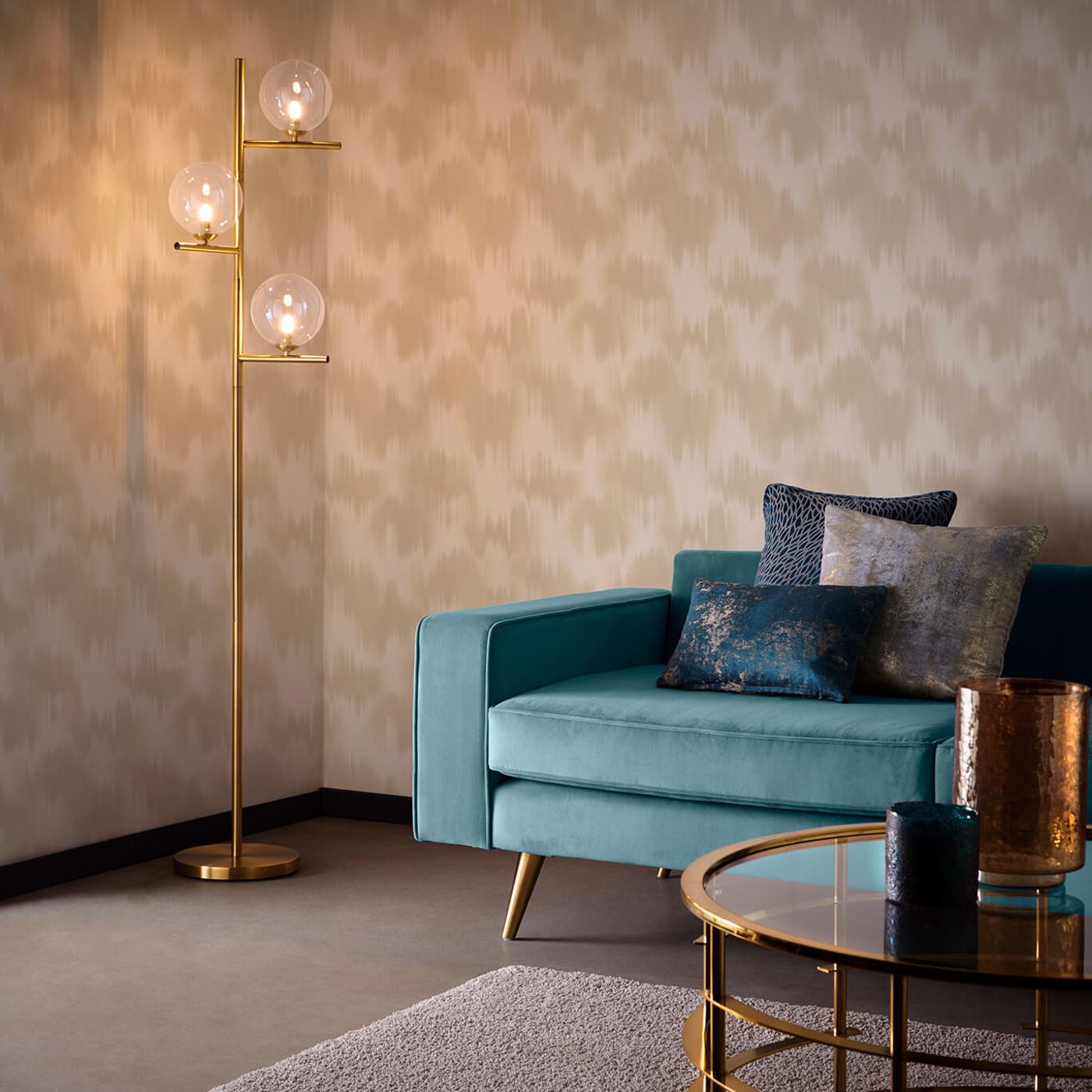 Colorante Wallpaper - Linen - Clarke & Clarke