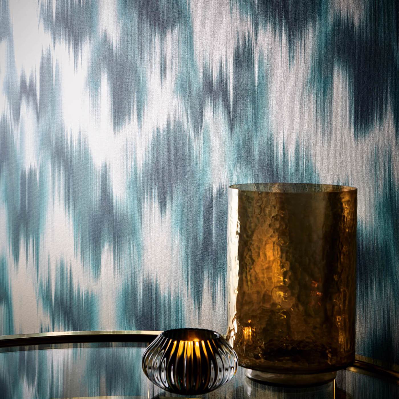 Colorante Wallpaper - Teal - Clarke & Clarke