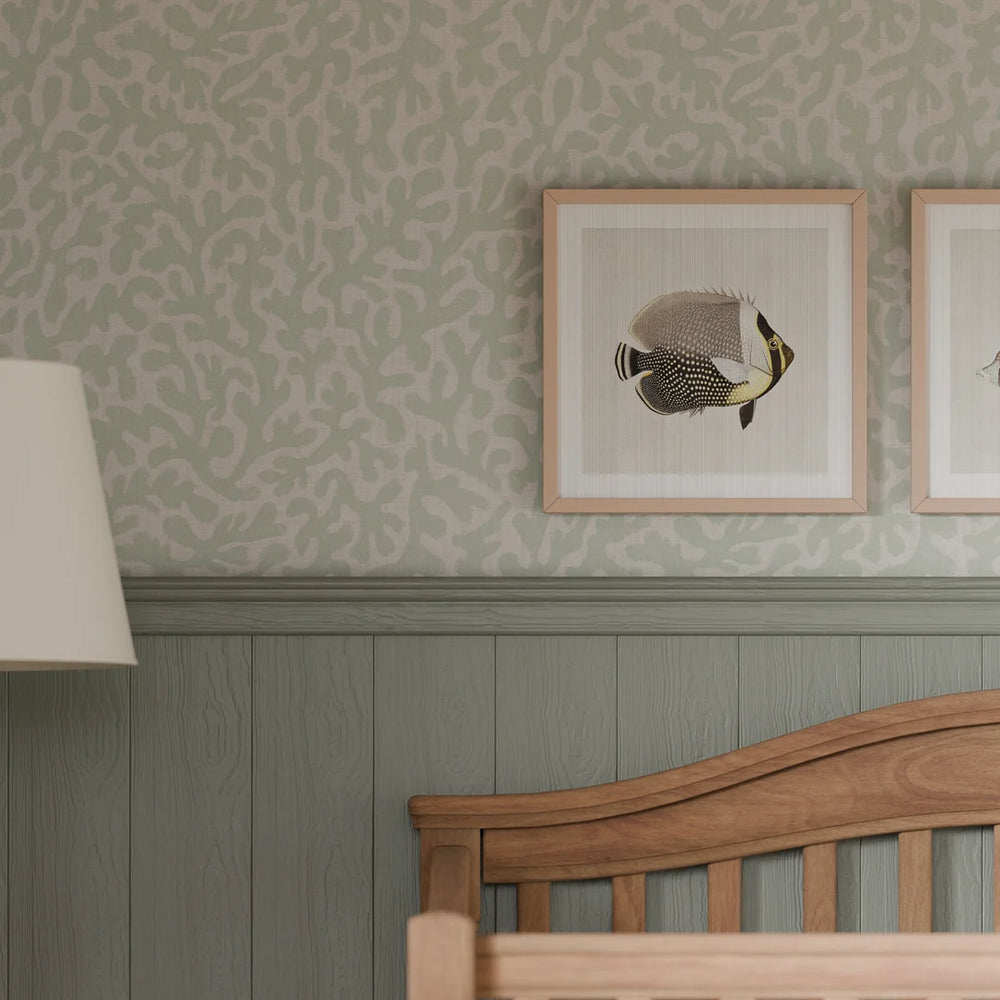 Coral Cove Wallpaper - Duck Egg - Lucie Annabel