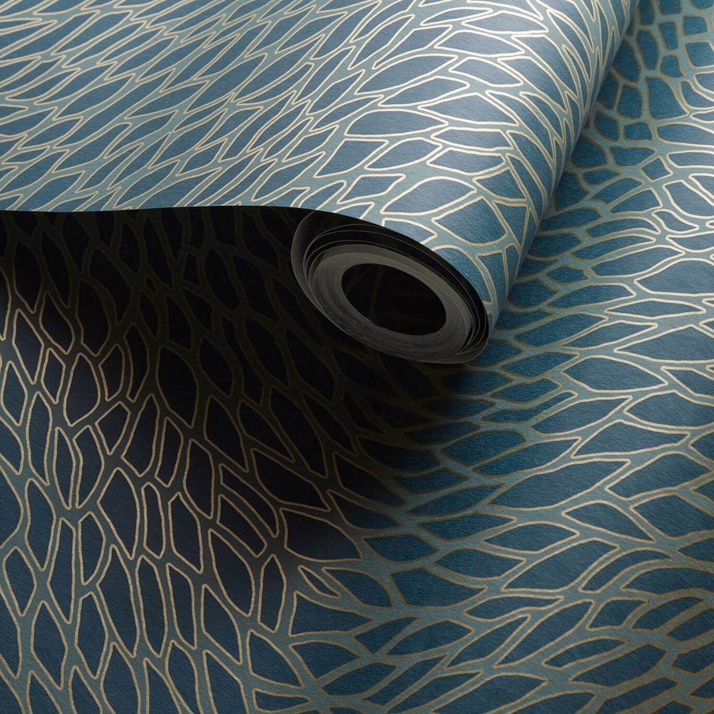 Corallino Wallpaper - Teal - Clarke & Clarke