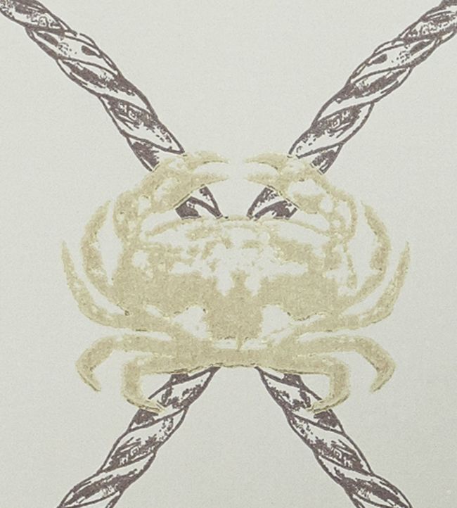 Crab Wallpaper - Gold / Charcoal - BG1300202 - Barneby Gates