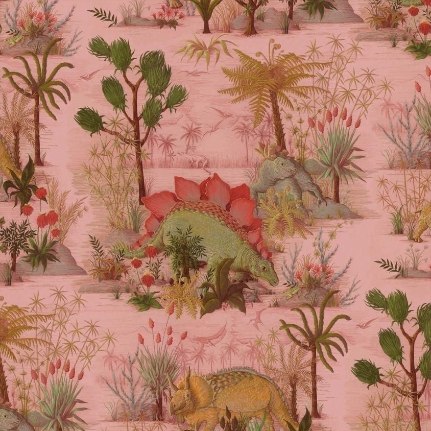 DINOSAURIA Wallpaper - Plaster - House of Hackney
