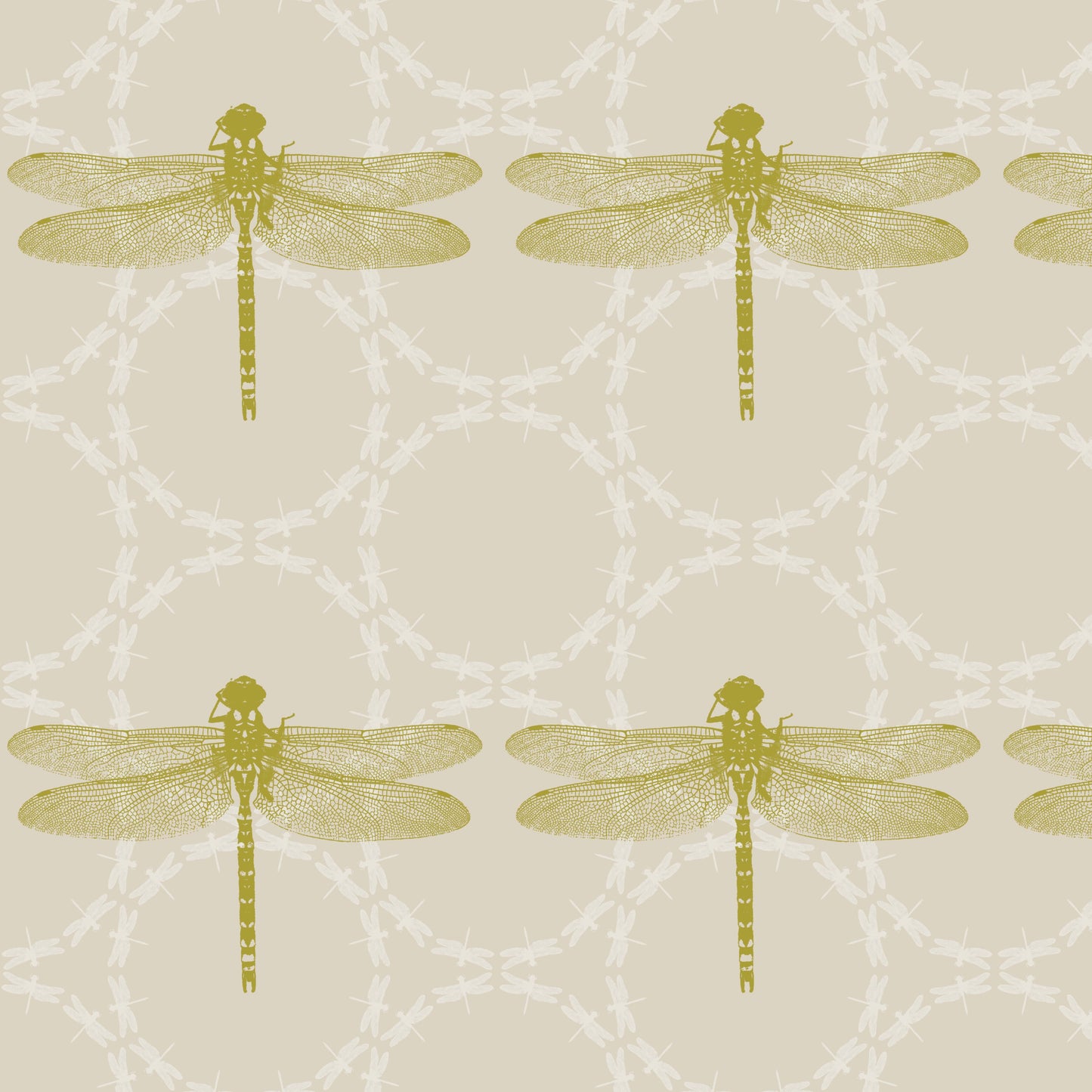 Dragonfly Ripples Fabric - Suede - Petronella Hall