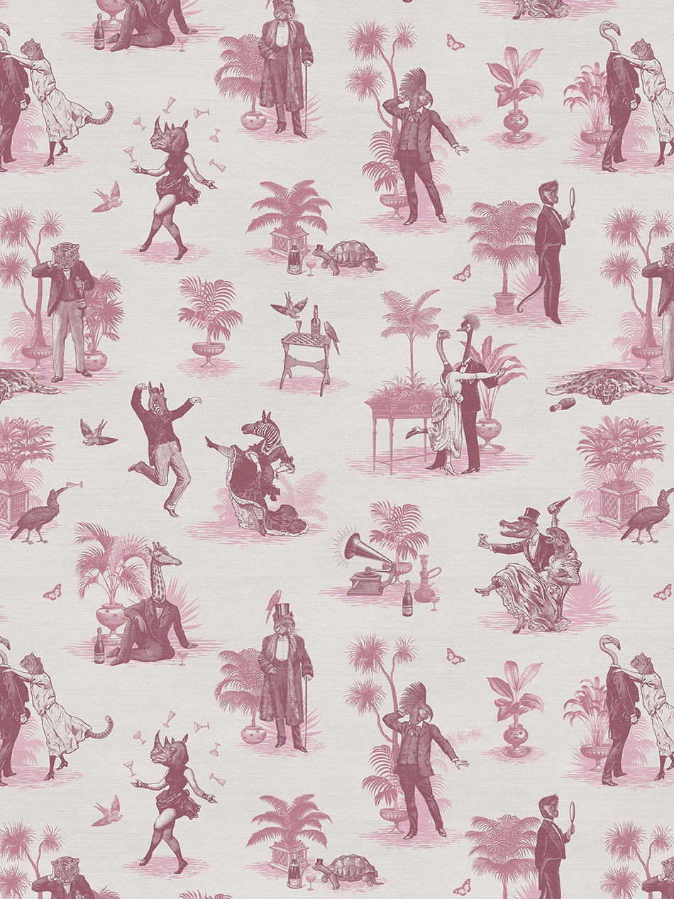 Safari Soiree 'Rouge' Recycled Velvet Fabric
