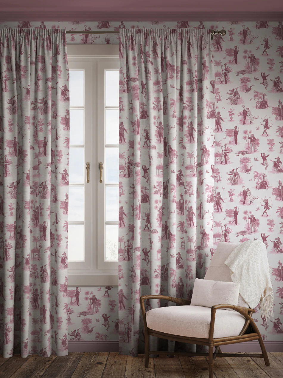 Safari Soiree 'Rouge' Recycled Room Velvet Fabric