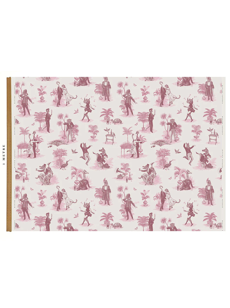 Safari Soiree 'Rouge' Recycled Velvet Fabric