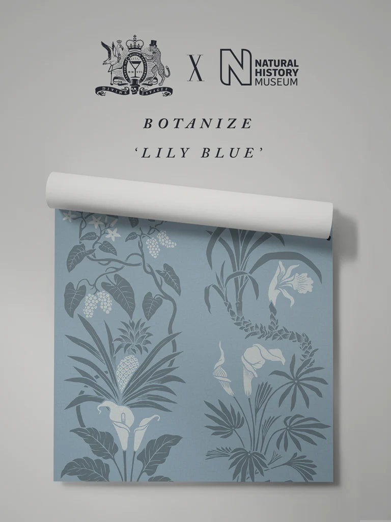 Botanize 'Lily Blue' Wallpaper
