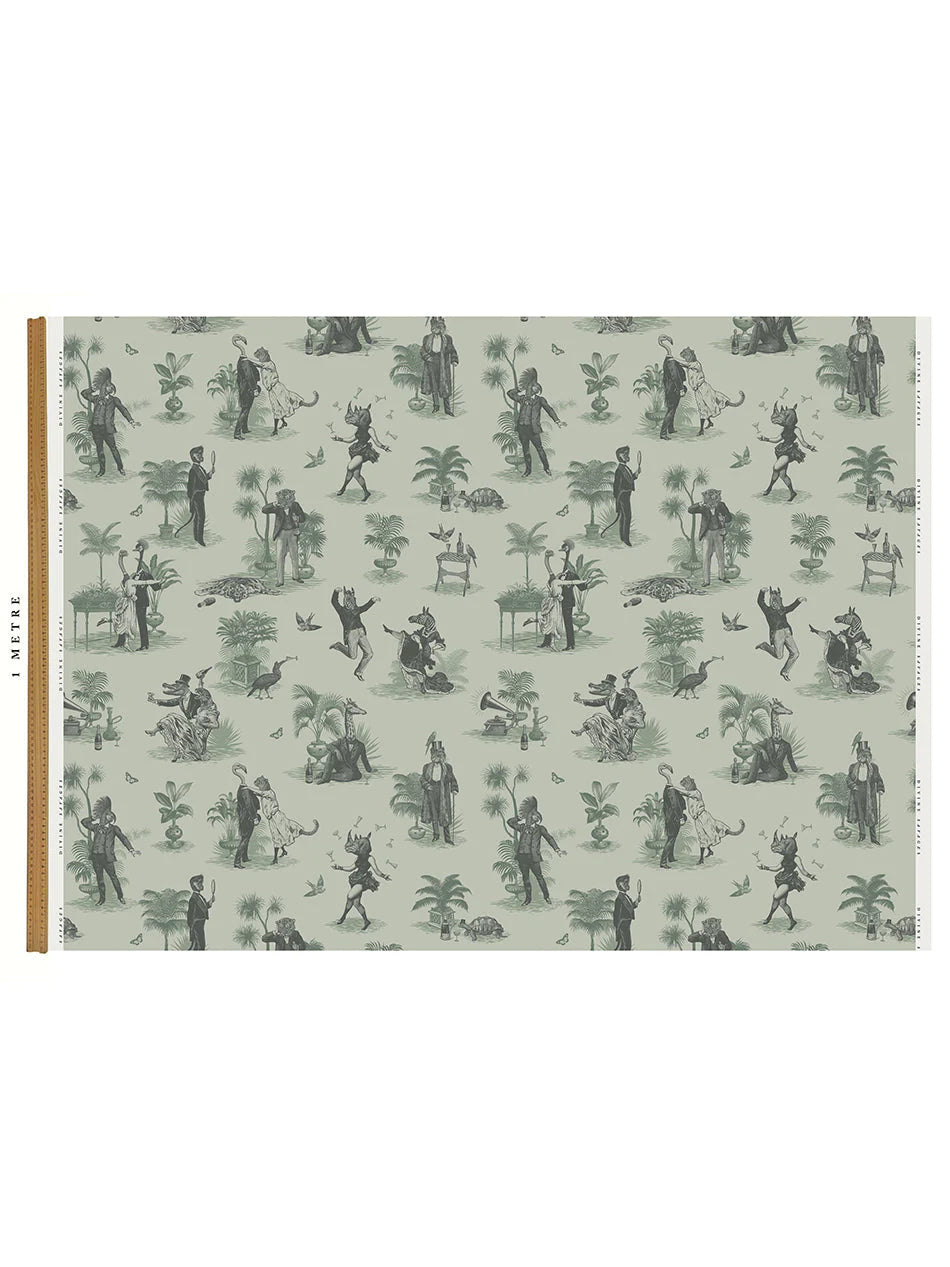 Safari Soiree 'Forest Mist' Recycled Velvet Fabric